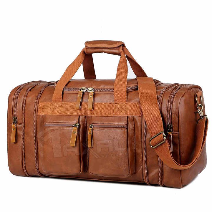 High-Quality Leather Duffle Bag